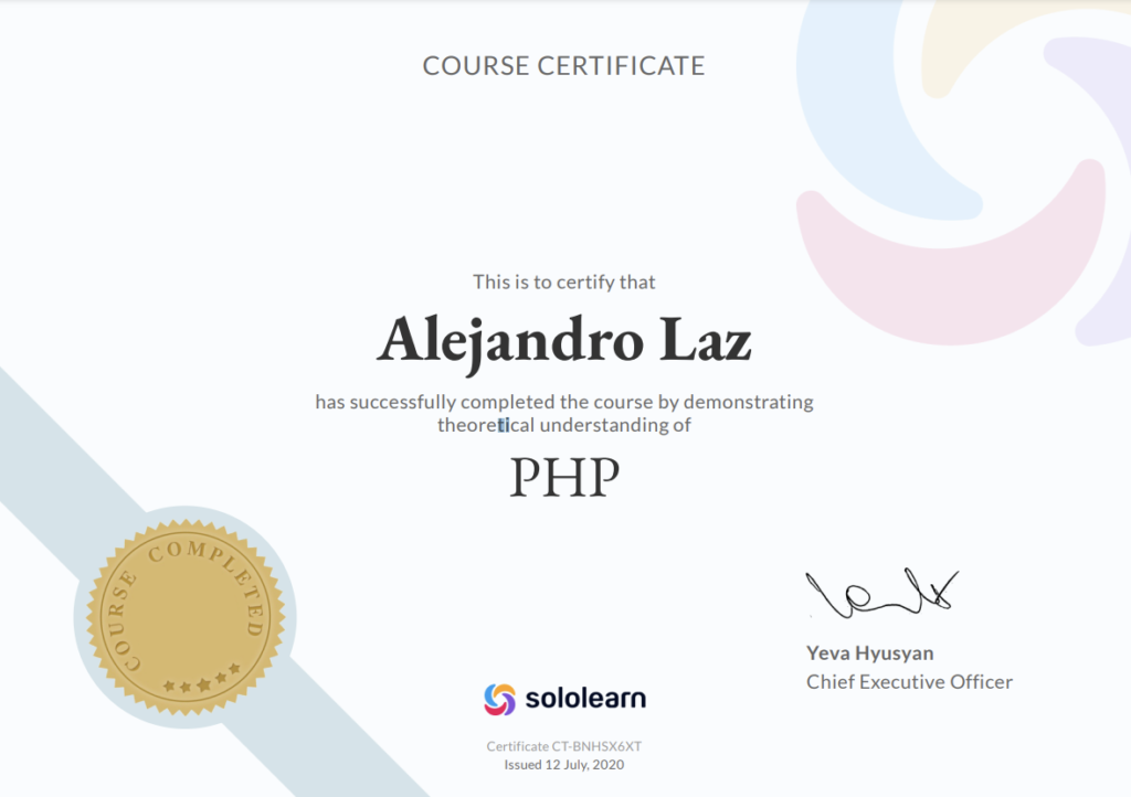 curso de programación conceptual del lenguaje php para programación web orientada a clases y objetos